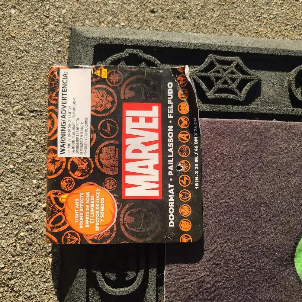Disney Parks Store Marvel Incredible Hulk Halloween Doormat 18x30 Light & Sound